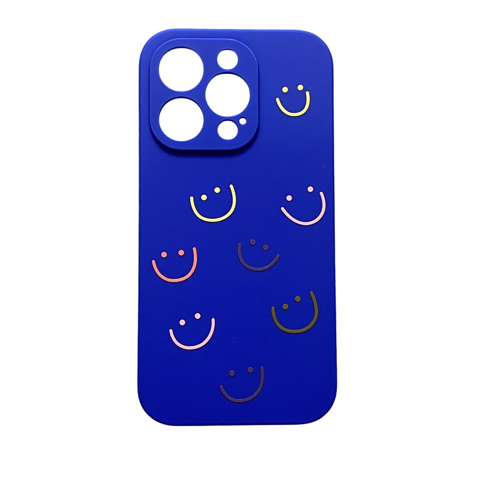 Blue Smiley Face iPhone Pro 6.1" Case Protective‎ Phone Cover